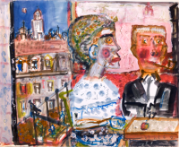 nonue0026.png Mann und Frau, das ewige Syndrom, 1964. Mischtechnik auf Papier, 45 x 54 cm