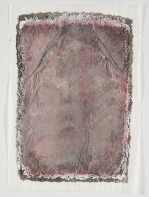 GDa_027.jpg ohne Titel, Acryl auf Pergamentpapier, 80 x 86 cm